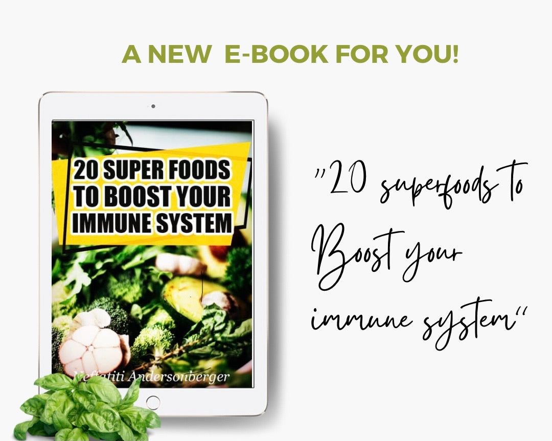 Our eBook “20 Superfoods to boost your immune system”